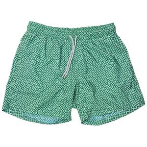 Bluemint Men’s Logan Swim Shorts 5” Inseam Forest Cube Green Print size Medium